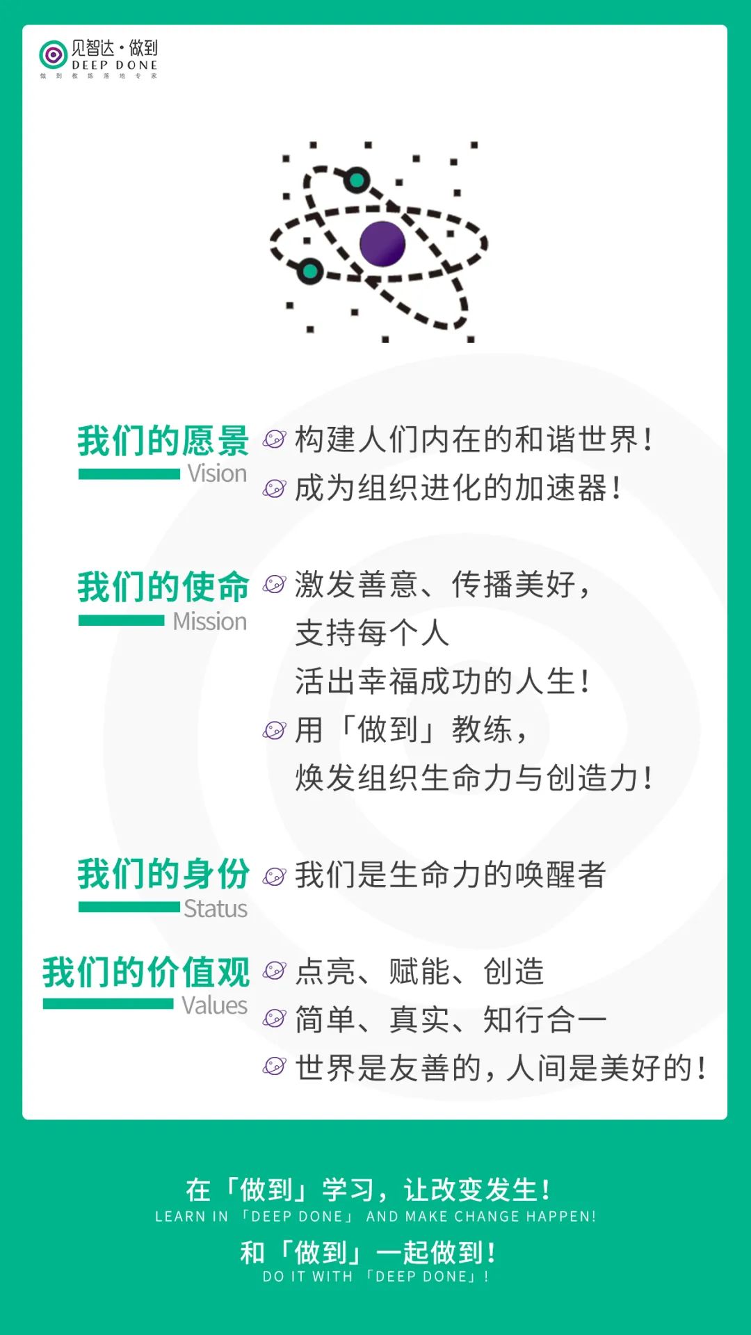 见智达·做到愿景使命价值观